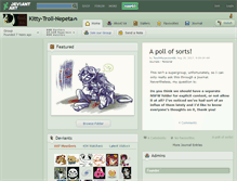 Tablet Screenshot of kitty-troll-nepeta.deviantart.com