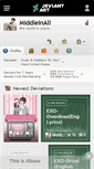 Mobile Screenshot of middleinall.deviantart.com