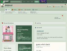Tablet Screenshot of middleinall.deviantart.com