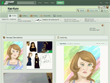 Tablet Screenshot of kao-kuro.deviantart.com