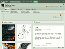 Tablet Screenshot of euphoriapeace.deviantart.com