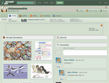 Tablet Screenshot of chickensmoothie.deviantart.com