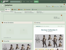 Tablet Screenshot of hackprince.deviantart.com
