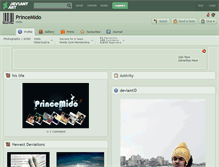 Tablet Screenshot of princemido.deviantart.com