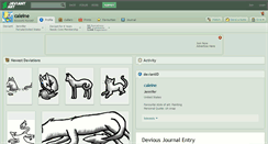 Desktop Screenshot of caleine.deviantart.com