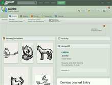 Tablet Screenshot of caleine.deviantart.com
