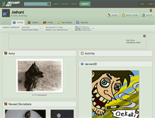 Tablet Screenshot of joshunt.deviantart.com