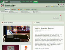 Tablet Screenshot of jessaminediane.deviantart.com