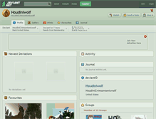 Tablet Screenshot of houdiniwolf.deviantart.com