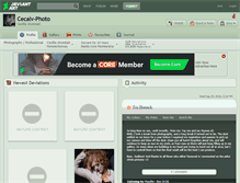 Tablet Screenshot of cecalv-photo.deviantart.com