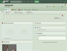 Tablet Screenshot of bashprompt.deviantart.com