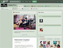 Tablet Screenshot of cosplay-pro.deviantart.com