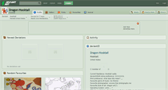 Desktop Screenshot of dragon-hooktail.deviantart.com
