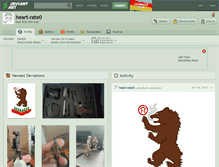 Tablet Screenshot of heart-rate0.deviantart.com