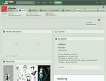 Tablet Screenshot of ellie-be.deviantart.com