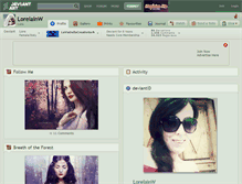 Tablet Screenshot of lorelainw.deviantart.com