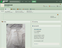 Tablet Screenshot of anonamouse.deviantart.com