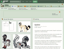 Tablet Screenshot of halies.deviantart.com