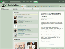 Tablet Screenshot of goatninja-clan.deviantart.com