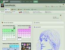 Tablet Screenshot of lisaandmonster.deviantart.com