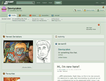 Tablet Screenshot of dawnycakes.deviantart.com