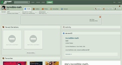 Desktop Screenshot of incredible-math.deviantart.com