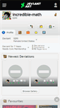 Mobile Screenshot of incredible-math.deviantart.com