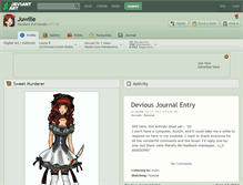 Tablet Screenshot of juwille.deviantart.com