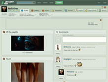 Tablet Screenshot of melistine.deviantart.com