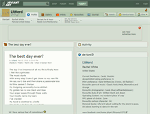 Tablet Screenshot of litnerd.deviantart.com