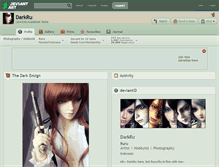 Tablet Screenshot of darkru.deviantart.com