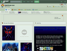 Tablet Screenshot of plantman-exe.deviantart.com