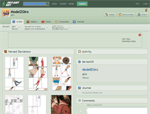 Tablet Screenshot of modelzgiro.deviantart.com