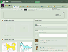 Tablet Screenshot of flarewolf.deviantart.com