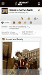 Mobile Screenshot of heroes-come-back.deviantart.com