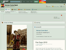 Tablet Screenshot of heroes-come-back.deviantart.com