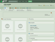 Tablet Screenshot of mcb-models.deviantart.com
