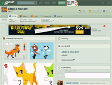 Tablet Screenshot of adopt-a-nice-pet.deviantart.com