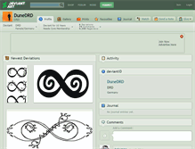 Tablet Screenshot of dunedrd.deviantart.com