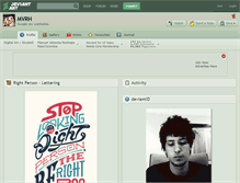 Tablet Screenshot of mvrh.deviantart.com