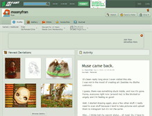 Tablet Screenshot of moonyfran.deviantart.com