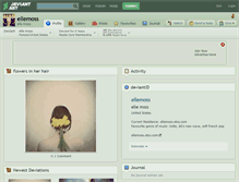 Tablet Screenshot of ellemoss.deviantart.com