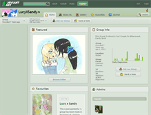 Tablet Screenshot of lucyxsandy.deviantart.com