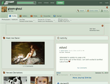 Tablet Screenshot of gloom-ghoul.deviantart.com