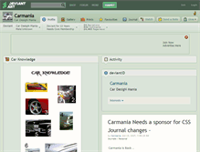 Tablet Screenshot of carmania.deviantart.com