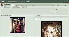 Desktop Screenshot of cuteblonde.deviantart.com