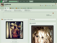 Tablet Screenshot of cuteblonde.deviantart.com