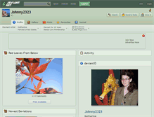 Tablet Screenshot of johnny2323.deviantart.com