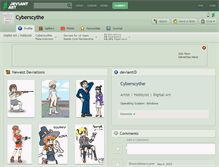 Tablet Screenshot of cyberscythe.deviantart.com
