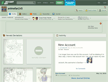 Tablet Screenshot of animefan245.deviantart.com